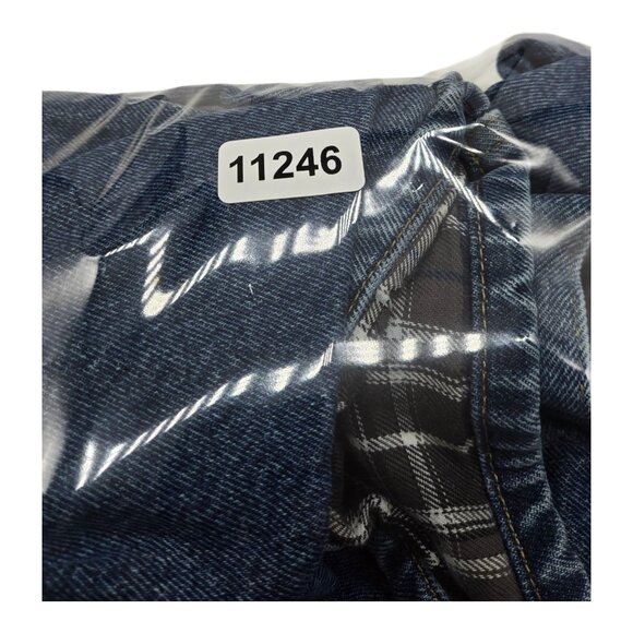 Carhartt B172 DST Jeans Mens 44x30 Blue Flannel Lined Relaxed Fit Workwear - Picture 2 of 10